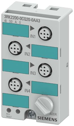 Siemens AS-I K45 Series Digital I/O Module for Use with Field Work, Voltage [3RK2200-0CQ20-0AA3]; 203-2519