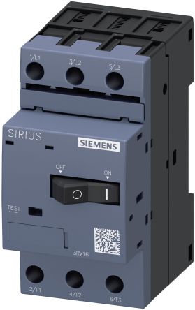 Siemens 0.2 A SIRIUS 3RV Motor Protection Circuit Breaker [3RV1611-0BD10]; 203-3831