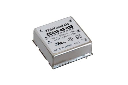TDK-Lambda CCG15-30 DC-DC Converter, 15V dc/ 2A Output, 18 → 76 V dc Input, 30W, PCB Mount, +85°C Max Temp -40°C [CCG30-48-15S]; 204-0455