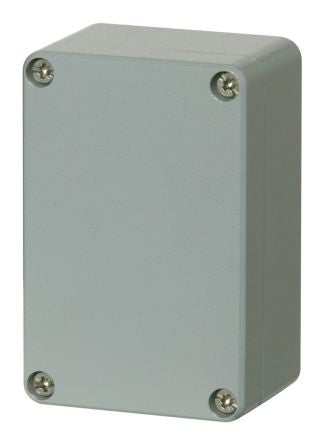 Fibox ALU Series Aluminium General Purpose Enclosure, IP66, IP67, IP68, 100 x 66 x 46mm [ALN 061005 complete]; 204-6651