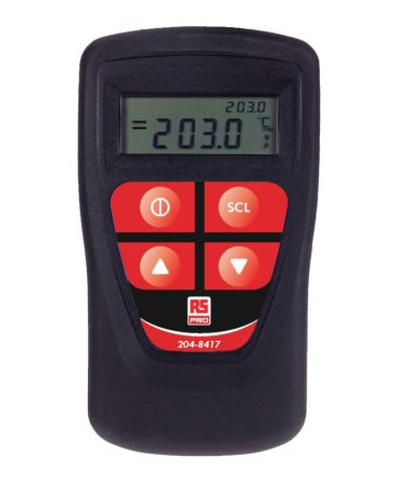 RS PRO Thermocouple Simulator Calibrator Thermometer for HVAC, Industrial Use, E, J, K, N, R, S, T Probe, 2 Input(s), [0]; 204-8417