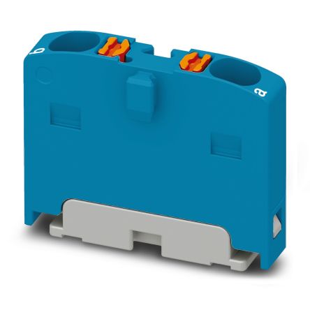 Phoenix Contact Distribution Block, 2 Way, 2.5mm², 17.5A, 450 V, Blue [1045925]; 207-2813