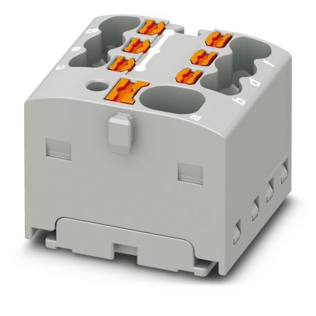 Phoenix Contact Distribution Block, 7 Way, 2.5mm², 17.5A, 450 V, Grey [1047466]; 207-2826