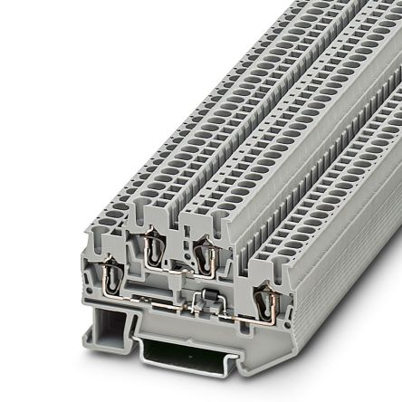 Phoenix Contact 1047533 5, STTB 2 Series Grey, 0.08 → 4mm², Spring Cage Termination [1047533]; 207-3105