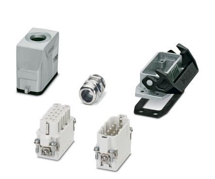Phoenix Contact Connector Set, 10 Way, 16A, Female, Male,  HC-STA [1424455]; 207-5780