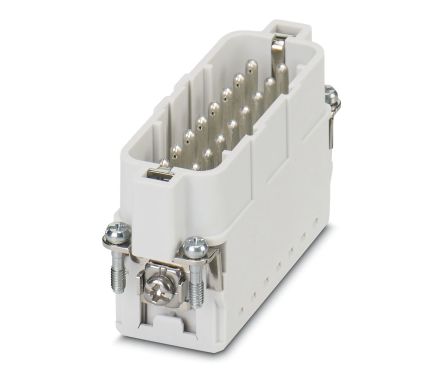 Phoenix Contact Heavy Duty Power Connector Insert, 16A, Male, HC Series, 16 Contacts [1585375]; 208-2008