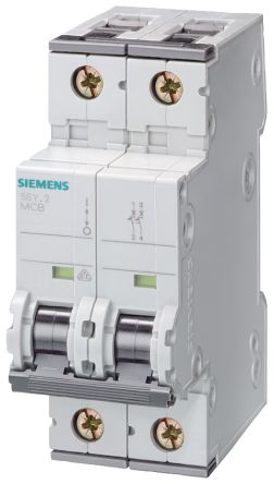 Siemens SENTRON 5SY6 MCB, 1+N, 16A Curve C, 230V AC, 72V DC, 6 kA Breaking Capacity [5SY6516-7]; 209-6029
