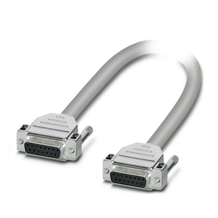 Phoenix Contact 15 Pin D-sub 15 Pin D-sub Serial Cable, 1m, CABLE-D15SUB/B/B Series [2305444]; 209-8157