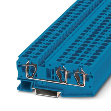 Phoenix Contact 3036479 ST 6-TWIN Series Blue, 0.2 → 10mm², Spring Cage Termination, ATEX [3036479]; 212-7397