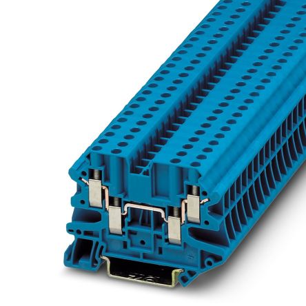 Phoenix Contact 3044584 UT 4 Series Blue, 0.14 → 6mm², Screw Termination, ATEX, IECEx [3044584]; 216-3446