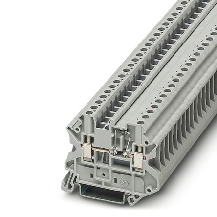 Phoenix Contact UT Series UT 4-MTD-DIO/L-R-P/P Terminal Block Connector, 2-Way, 500mA, 26 → 10 AWG Wire, Screw [3046346]; 216-3458