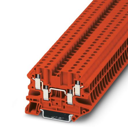 Phoenix Contact 3074460 UT 4 - QUATTRO Series Red, 0.14 → 6mm², Screw Termination, ATEX, IECEx [3074460]; 216-3469