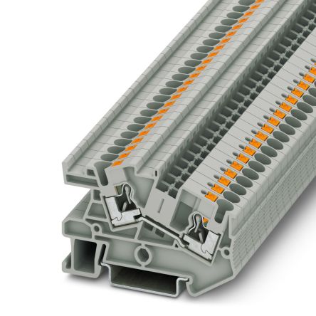 Phoenix Contact 3213970 PTI 4 Series Grey, 0.2 → 6mm², Push In Termination [3213970]; 216-3475