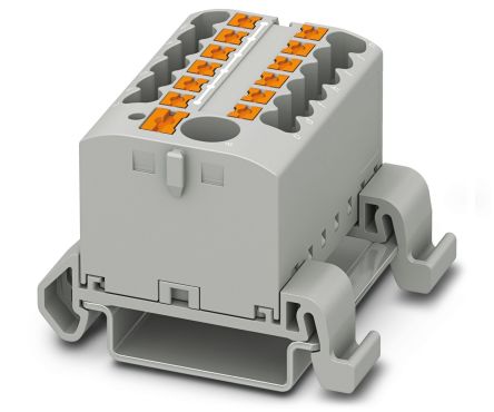 Phoenix Contact Distribution Block, 4mm², 24A, 690 V, Grey [3273220]; 216-3482