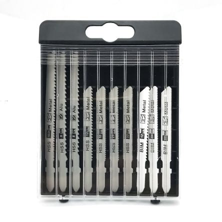 RS PRO, 8, 12, 18, 21, 32 Teeth Per Inch Multiple Materials 50 mm, 74 mm Cutting Length Jigsaw Blade, Pack of 10 [0]; 216-7327
