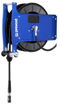 PREVOST Wall Mounted 20m Air Hose Reel, 8mm Inner Diameter, 14mm Outer Diameter, 260L/min Flow Rate [DMO 0820IS]; 219-4411