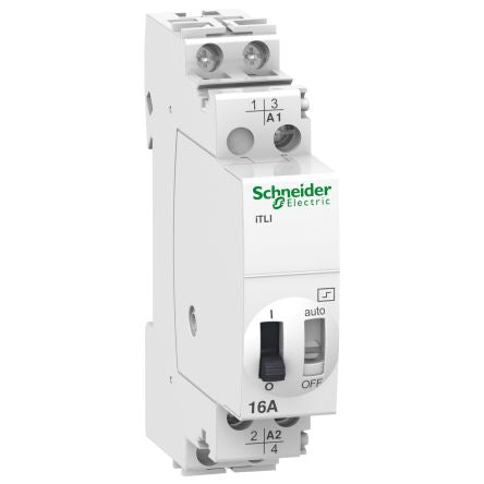 Schneider Electric DIN Rail Power Relay, 24 V dc, 48V ac Coil, 16A Switching Current, SPDT [A9C30215]; 220-1202