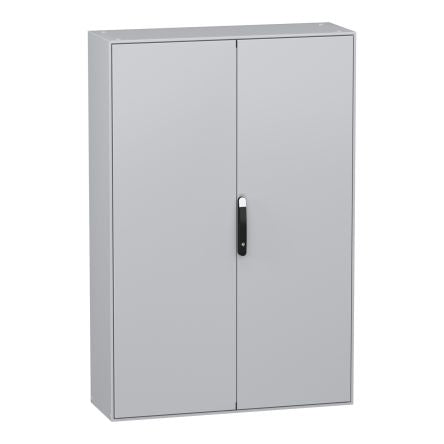 Schneider Electric PanelSeT SM Series Sheet Steel Double-Door-Door Floor Standing Enclosure, Opaque Door, IP55, 1200 x [NSYSM1212402D]; 220-1579