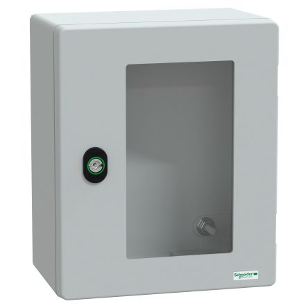 Schneider Electric PanelSeT Series Fibreglass Reinforced Polyester Wall Box, IP66, 308 mm x 255 mm x 160mm [NSYPLM3025TG]; 220-6393