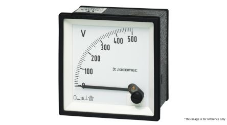 Socomec 192G Series Analogue Voltmeter DC, Analogue Display [192G5117]; 221-0246