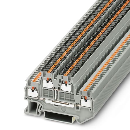 Phoenix Contact 3208540 PTTB 1.5/S-PV Series Grey, 0.14 → 1.5mm², Push In Termination, ATEX, IECEx [3208540]; 225-2878