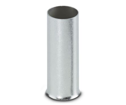Phoenix Contact Bootlace Ferrule, 40mm Pin Length, 17.7mm Pin Diameter, Silver [1090640]; 226-4367