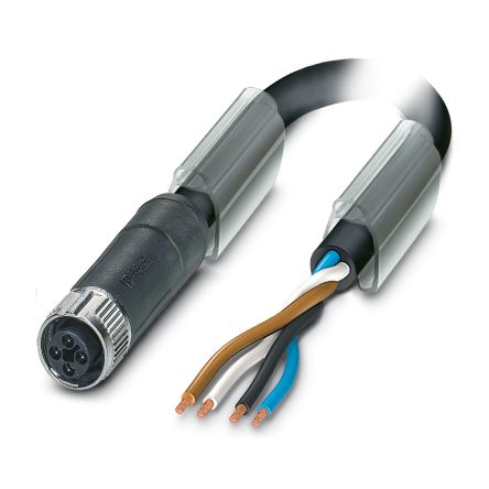 Phoenix Contact Straight Female M12 to Unterminated Actuator/Sensor Cable, 5m [1089970]; 226-5894