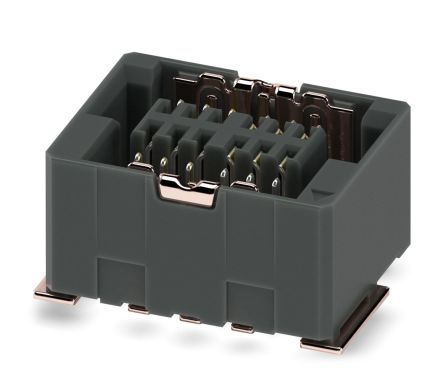 Phoenix Contact FP 0.8 Series Straight Surface Mount PCB Socket, 12-Contact, 1-Row, 0.8mm Pitch, Solder Termination [1043710]; 228-6955