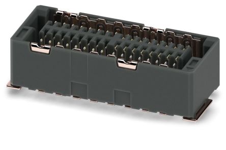 Phoenix Contact FP 0.8 Series Straight Surface Mount PCB Socket, 32-Contact, 1-Row, 0.8mm Pitch, Solder Termination [1043711]; 228-6956