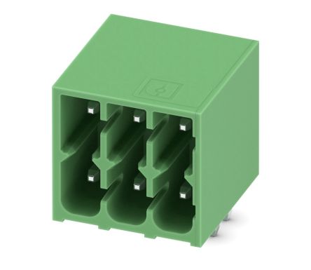 Phoenix Contact, 3.5mm Pitch, DMC 1.5, 3 Way, Right Angle, Pluggable Terminal Block, Header, Through Hole, Solder [1053809]; 228-6962