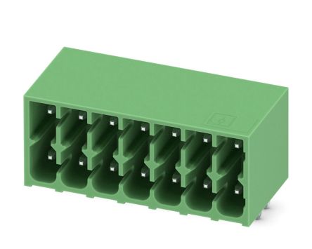 Phoenix Contact, 3.5mm Pitch, DMC 1.5, 7 Way, Right Angle, Pluggable Terminal Block, Header, Through Hole, Solder [1053814]; 228-6965