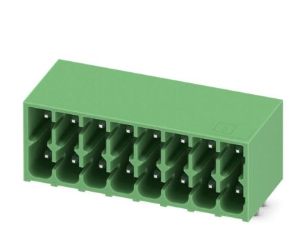 Phoenix Contact, 3.5mm Pitch, DMC 1.5, 8 Way, Right Angle, Pluggable Terminal Block, Header, Through Hole, Solder [1053815]; 228-6966