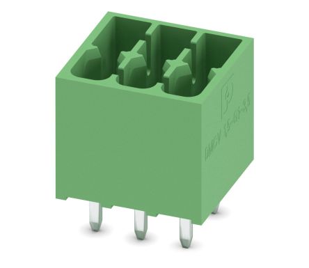 Phoenix Contact, 3.5mm Pitch, DMCV 1.5, 3 Way, Pluggable Terminal Block, Header, Plug-In, 1053832 [1053832]; 228-6970