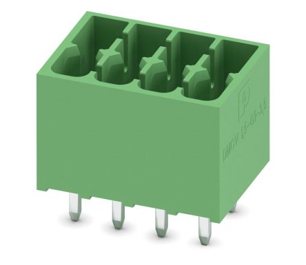 Phoenix Contact, 3.5mm Pitch, DMCV 1.5, 4 Way, Pluggable Terminal Block, Header, Plug-In, 1053837 [1053837]; 228-6971