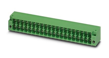 Phoenix Contact, 3.5mm Pitch, DMC 1.5, 20 Way, Right Angle, Pluggable Terminal Block, Header, Through Hole, Solder [1053888]; 228-6995