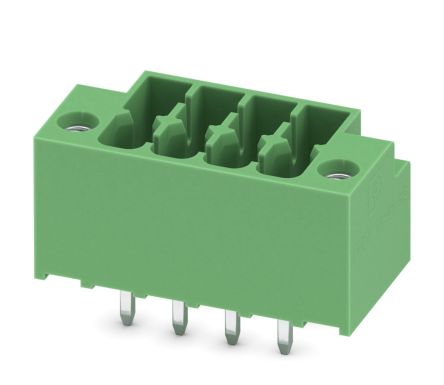 Phoenix Contact, 3.5mm Pitch, DMCV 1.5, 4 Way, Pluggable Terminal Block, Header, Plug-In, 1053974 [1053974]; 228-6998