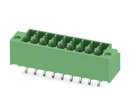 Phoenix Contact, 3.5mm Pitch, DMCV 1.5, 9 Way, Pluggable Terminal Block, Header, Plug-In, 1054067 [1054067]; 228-7000