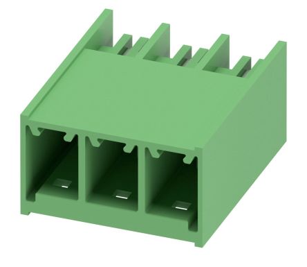 Phoenix Contact, 7.62mm Pitch, PC 6, 3 Way, Pluggable Terminal Block, Header, Plug-In, 1054547 [1054547]; 228-7011