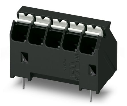 Phoenix Contact SPTA-THR Series PCB Terminal Block, 5-Contact, 3.81mm Pitch, Through Hole Mount, 1-Row [1071181]; 228-7017