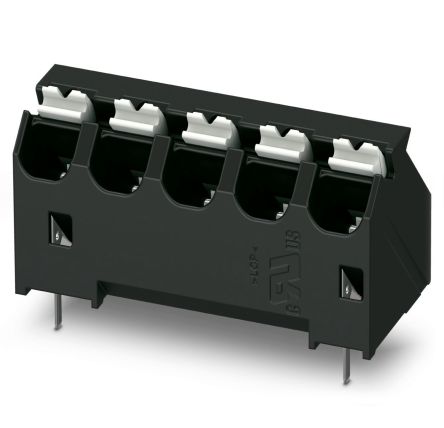 Phoenix Contact SPTA-THR Series PCB Terminal Block, 5-Contact, 5.08mm Pitch, Through Hole Mount, 1-Row [1071205]; 228-7028