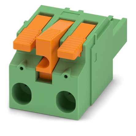Phoenix Contact, 7.62mm Pitch, LPC 6, 2 Way, , Pluggable Terminal Block, Plug, Cable Mount, Push-In Termination, 1716930 [1716930]; 228-7039
