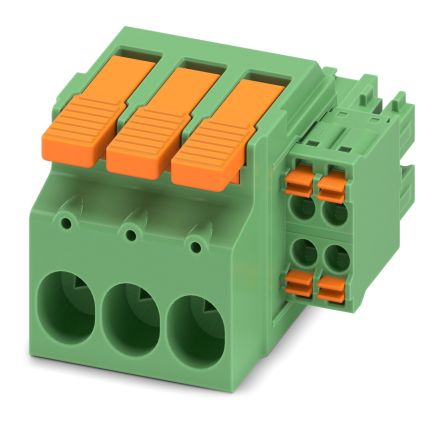 Phoenix Contact, 7.62mm Pitch, LPCH 6, 7 Way, , Pluggable Terminal Block, Hybrid Plug, Cable Mount, Push-In [1716952]; 228-7045