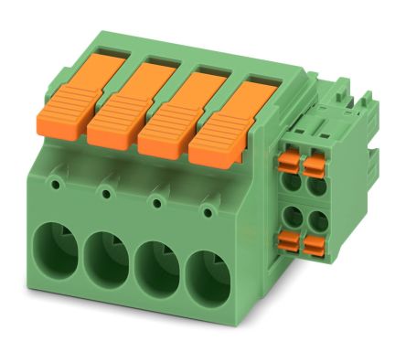 Phoenix Contact, 7.62mm Pitch, LPCH 6, 8 Way, , Pluggable Terminal Block, Hybrid Plug, Cable Mount, Push-In [1716955]; 228-7047