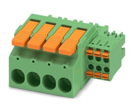 Phoenix Contact, 7.62mm Pitch, LPCH 6, 10 Way, , Pluggable Terminal Block, Hybrid Plug, Cable Mount, Push-In [1716956]; 228-7048
