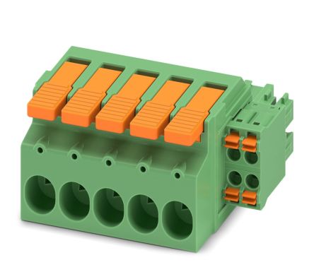 Phoenix Contact, 7.62mm Pitch, LPCH 6, 9 Way, , Pluggable Terminal Block, Hybrid Plug, Cable Mount, Push-In [1716957]; 228-7049