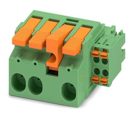 Phoenix Contact, 7.62mm Pitch, LPCH 6, 7 Way, , Pluggable Terminal Block, Hybrid Plug, Cable Mount, Push-In [1716970]; 228-7051