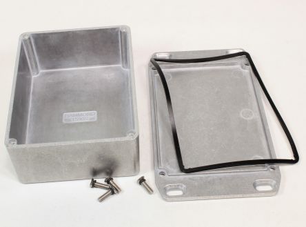 Hammond 1590 Series Die Cast Aluminium Alloy Enclosure, IP65, Flanged, 110 x 82 x 44mm [1590WSFL]; 229-1606