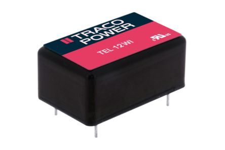 TRACOPOWER TEL 12WI DC-DC Converter, 15V dc/, 18 → 75 V dc Input, 12W, Through Hole [TEL 12-4813WI]; 230-4697