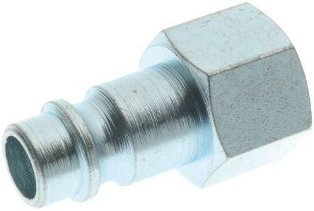 RS PRO Nickel Plated Brass Female Pneumatic Straight Threaded-to-Tube Adapter, 3/8 in Female Threaded, Tube [0]; 231-2517