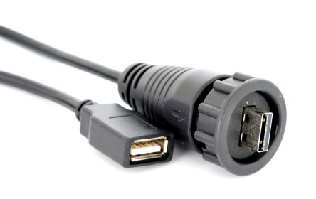 RS PRO USB 2.0, Male USB A to Female USB A, 2m [0]; 231-7880